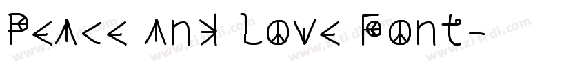 Peace and Love Font字体转换